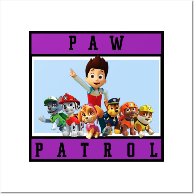 paw patrol squad Wall Art by youne street